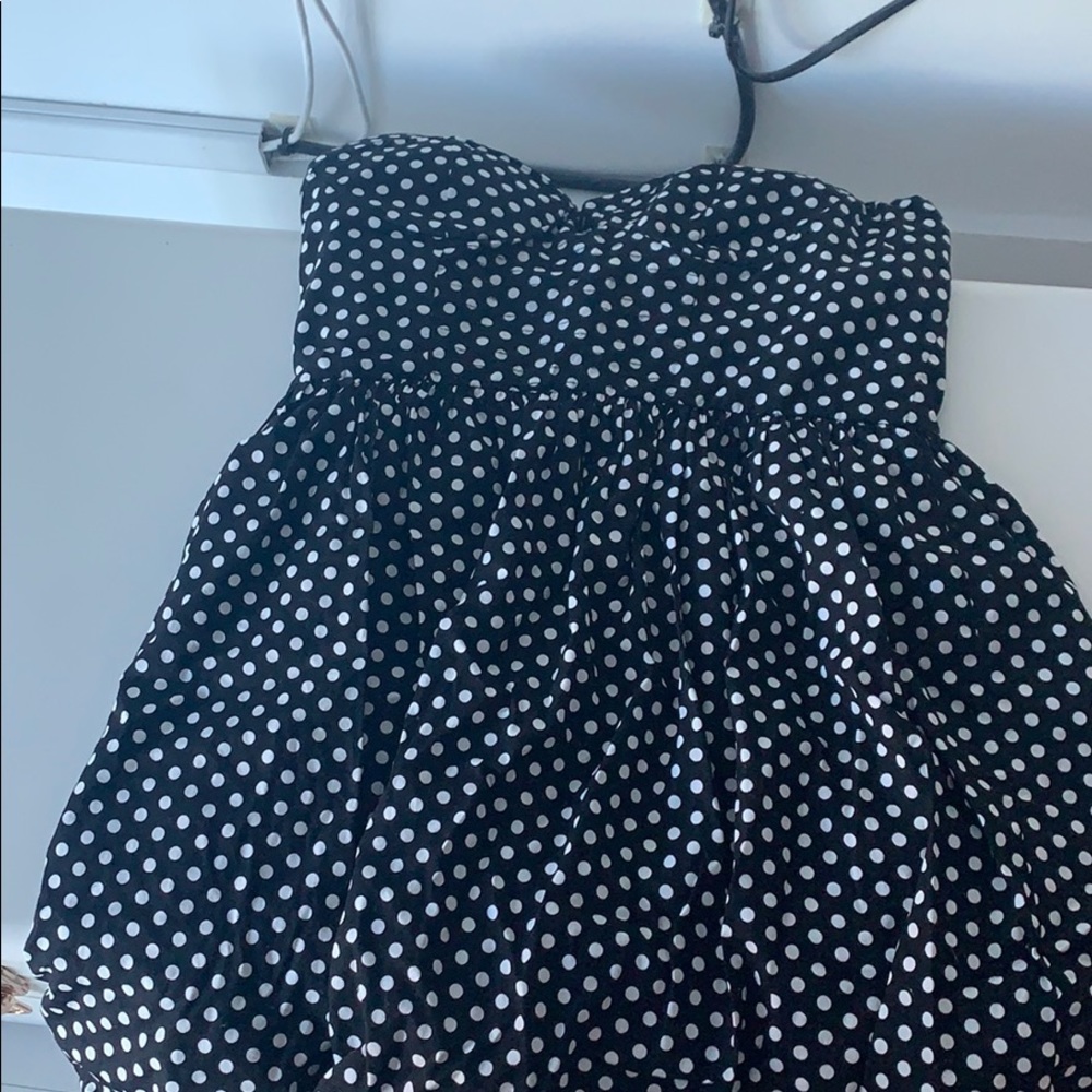 Forever 21 tulle polka dot dress  size large